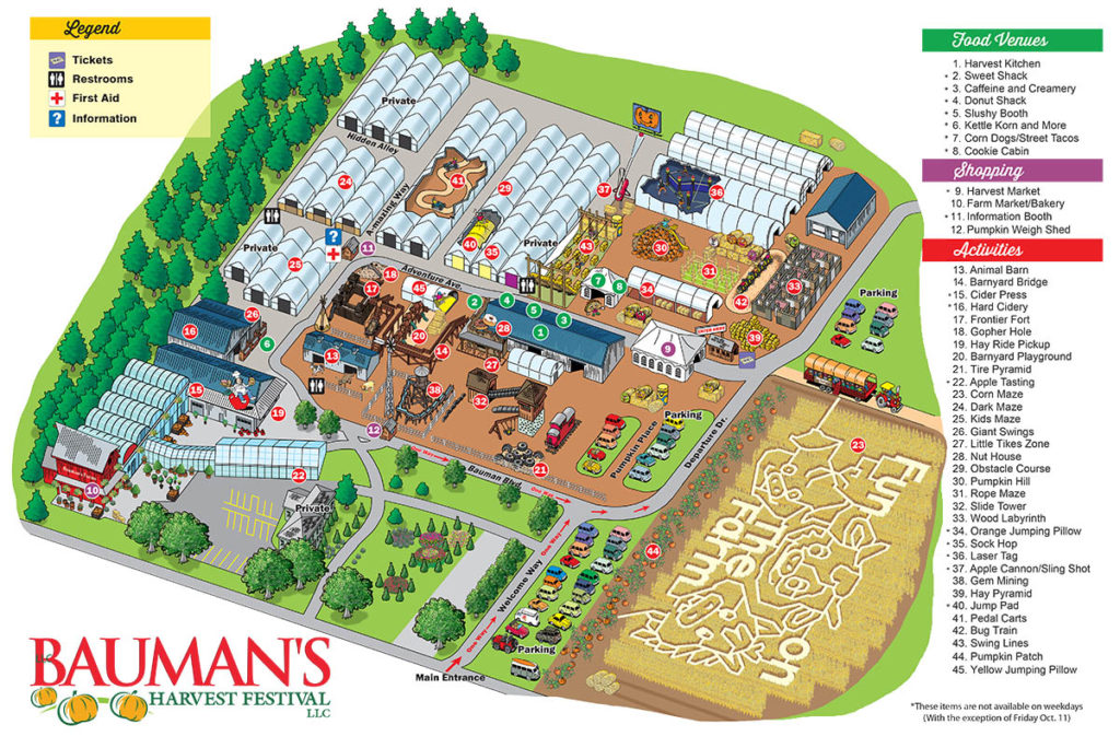 Saturday & Sunday Weekend Pricing Bauman's Harvest Festival