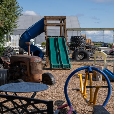 Barnyard Playground at Bauman's Farm & Garden