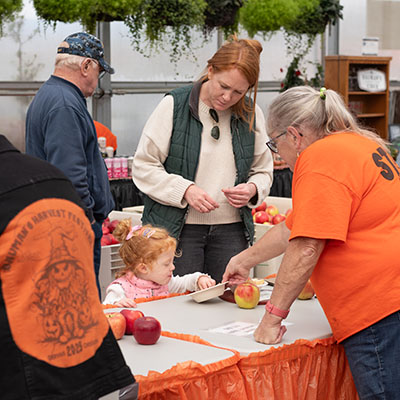 Apple Tasting Zone at Bauman's Harvest Festival