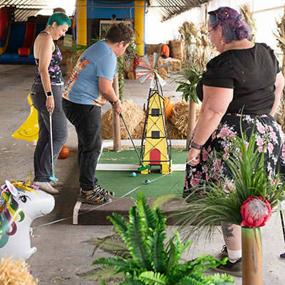 Mini Golf at Bauman Farms in Oregon