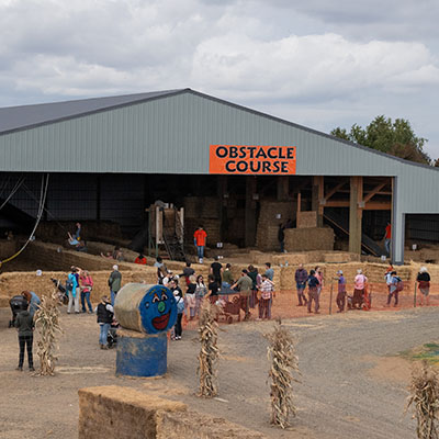 Obstacle Course fun at Bauman's Harvest Festival